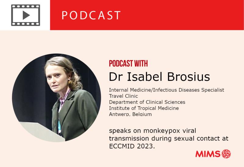 Podcast: Dr Isabel Brosius speaks on monkeypox viral transmission during sexual contact at ECCMID 2023.