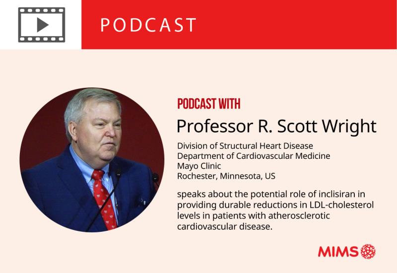 Podcast: Professor R. Scott Wright speaks about the potential role of inclisiran in providing durable reductions in LDL-chole